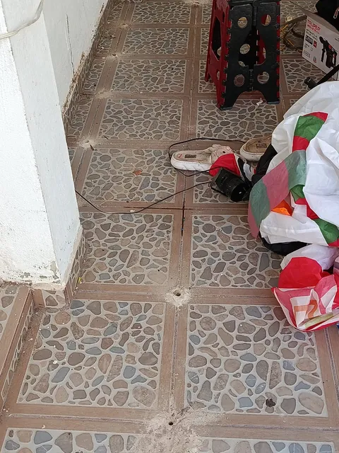 Piso tratado por inyección, ya sellado